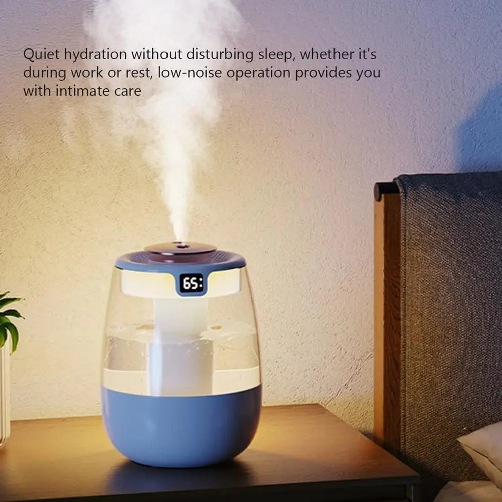 Double Port 1.3L Cool Mist Maker Air Humidifier Fragrance Diffuser Essential Oil Aroma Humidificador Home
