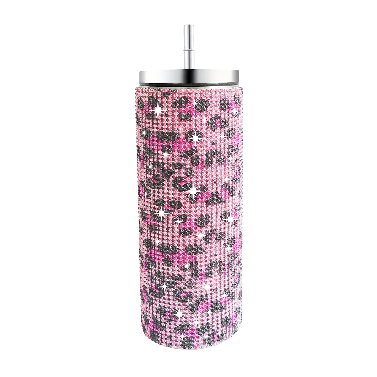 Diamond Stainless Steel Tumbler with Straw 20oz Thermos Bottle Sparkling Water Bottles Shining Coffee Mug Car thermal Cup Mug