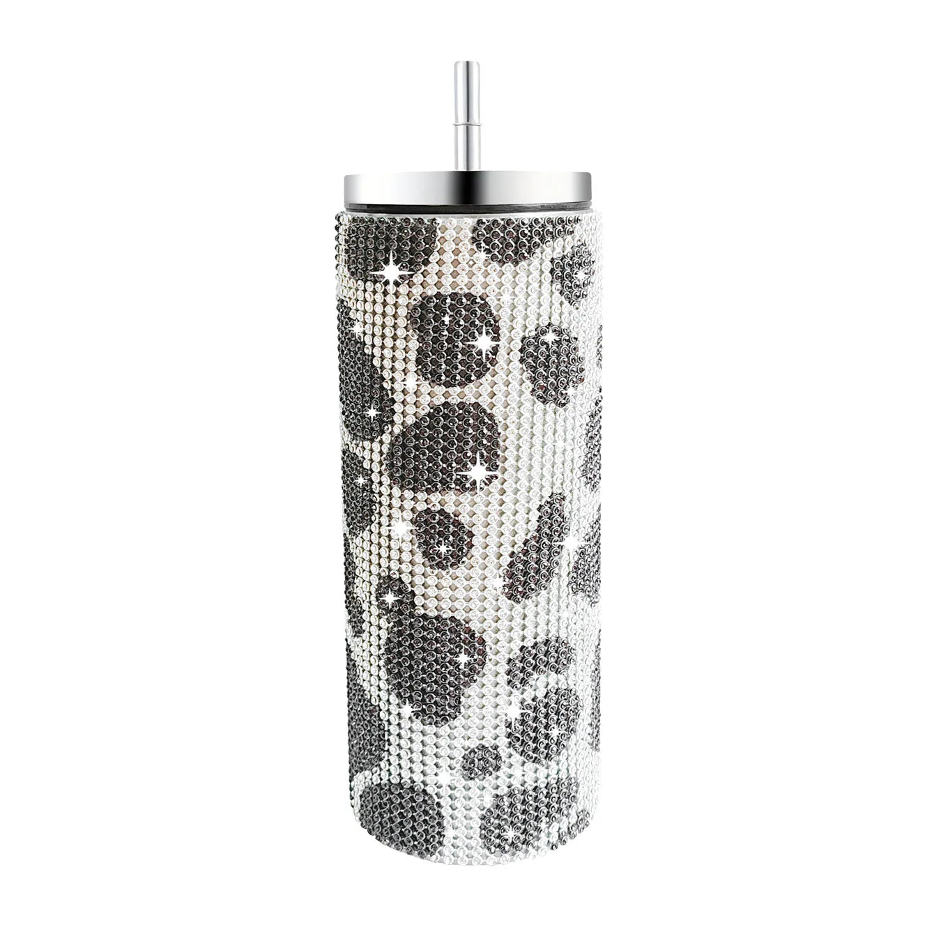 Diamond Stainless Steel Tumbler with Straw 20oz Thermos Bottle Sparkling Water Bottles Shining Coffee Mug Car thermal Cup Mug