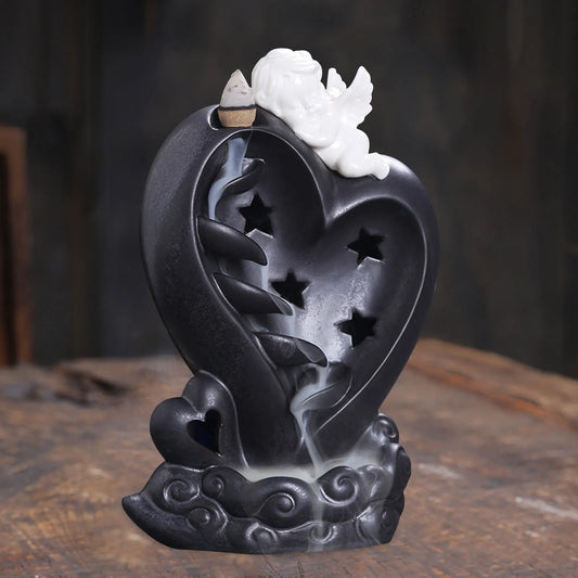 Backflow Incense Holder, Angel Backflow Incense Holder, Ceramic Backflow Incense Holder