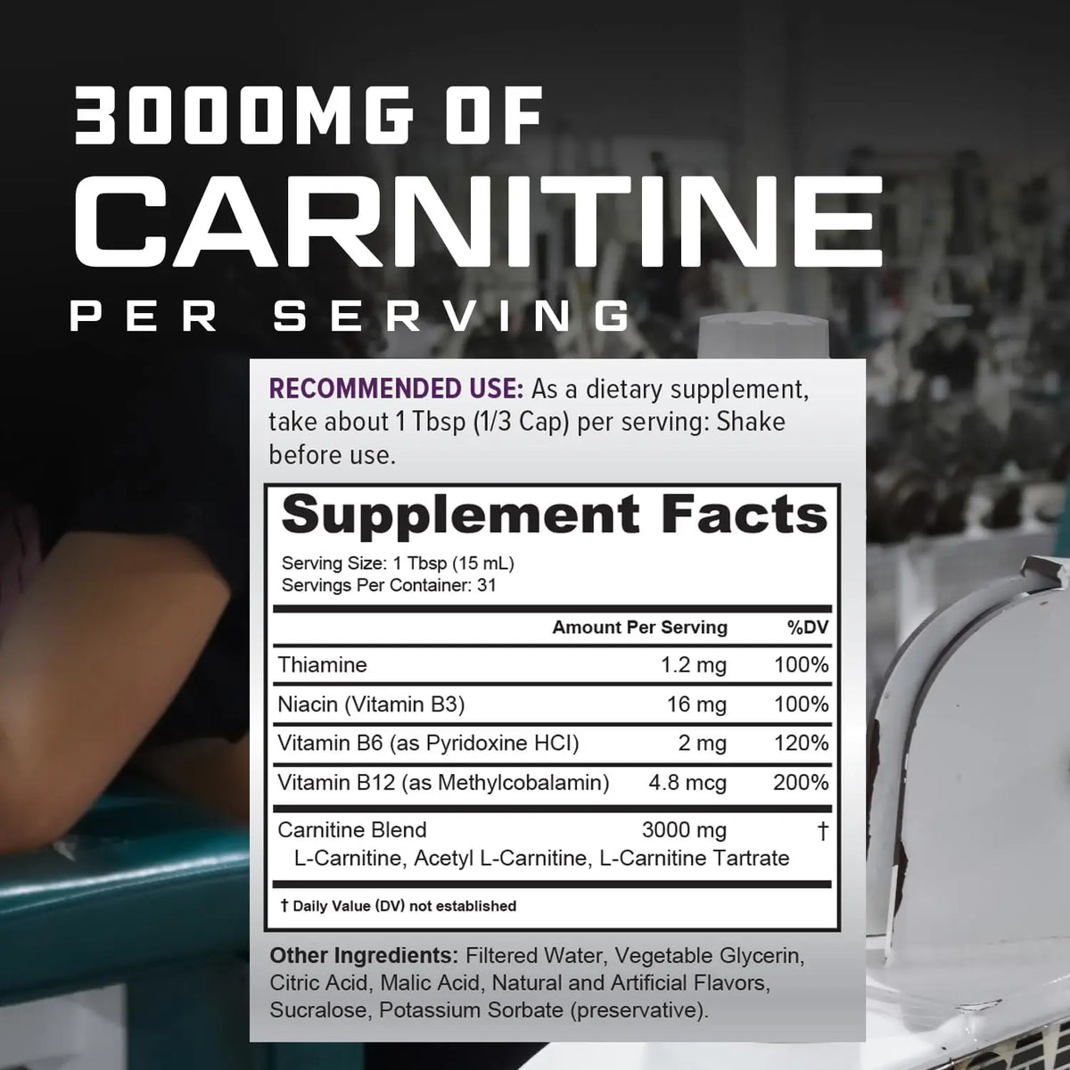 Cutler Nutrition Liquid L-Carnitine Fat Burner Supplement with Acetyl L-Carnitine & L-Carnitine Tartrate - Fat Burner Formula for Optimal Absorption, Energy & Muscle Support