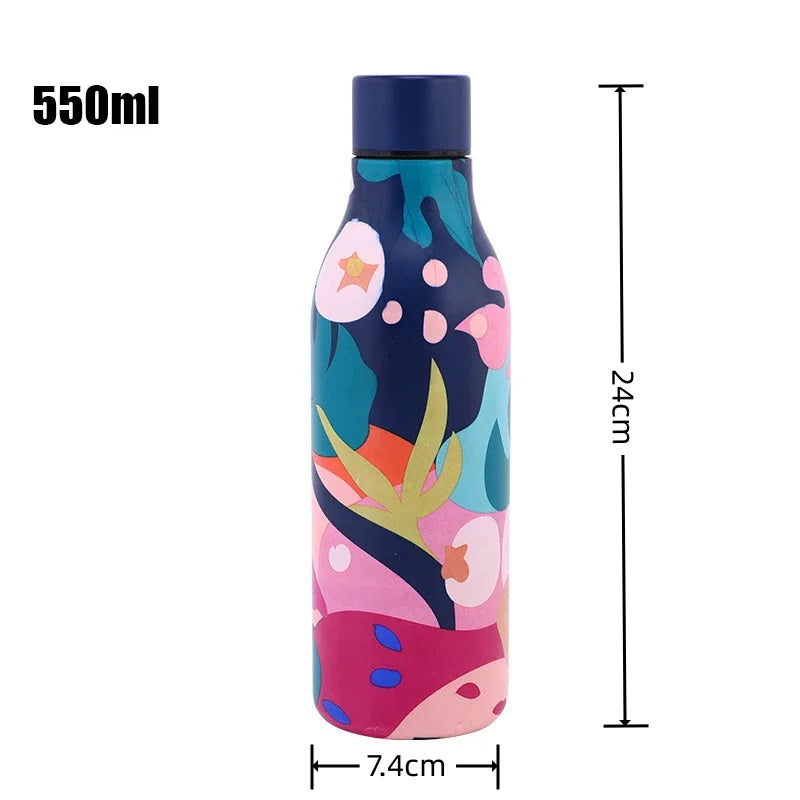 Double Wall 304 Stainless Steel Outdoor Sports Thermos Bottle Coffee Travel Thermos Kawaii Thermos Coffee Water Bottles for Girl