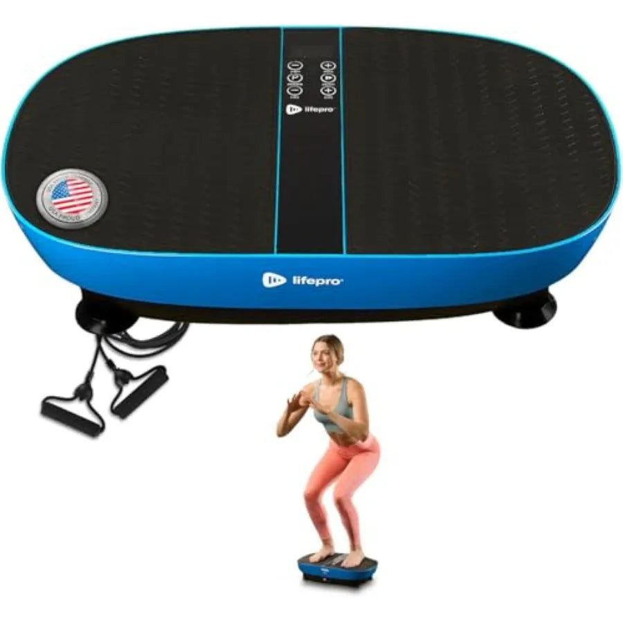 Vibration Plate Exercise Machine Models with EMS, LED or Auto Start Features — Oscillation Shake Board with Remote and Non-Slip