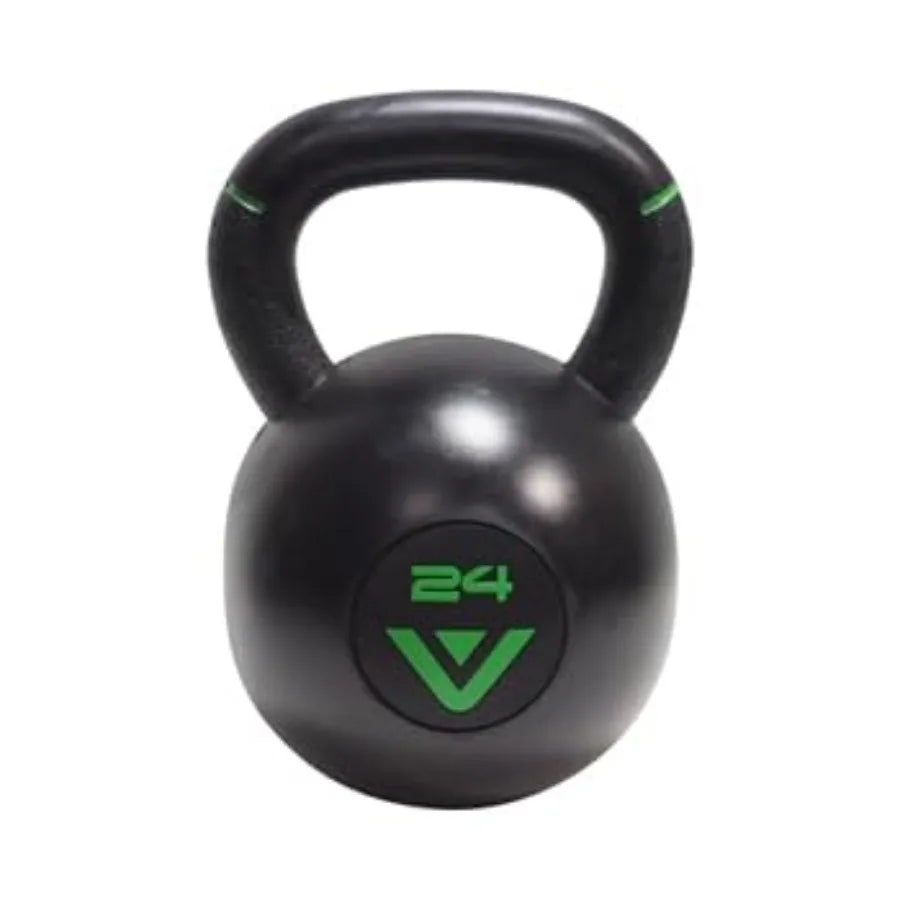 Rubber Coated Kettlebell Durable Steel Core Weight for Strength Training and Home Gym Rubberized Grip for Comfort
