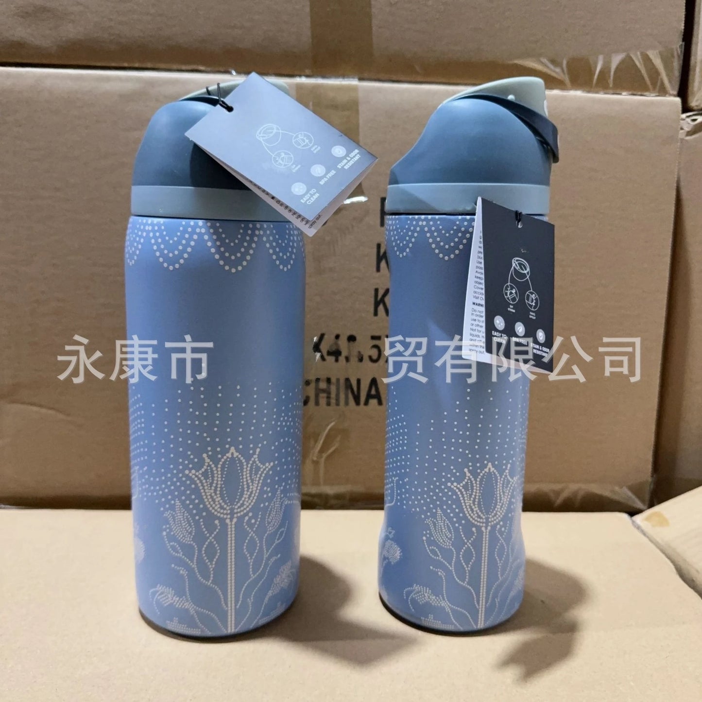 Portable Football Water Bottles Summer Fruit Cup Car Thermoses Vintage Drinkware Soccer Stainless Steel Insulated Cup  kettle