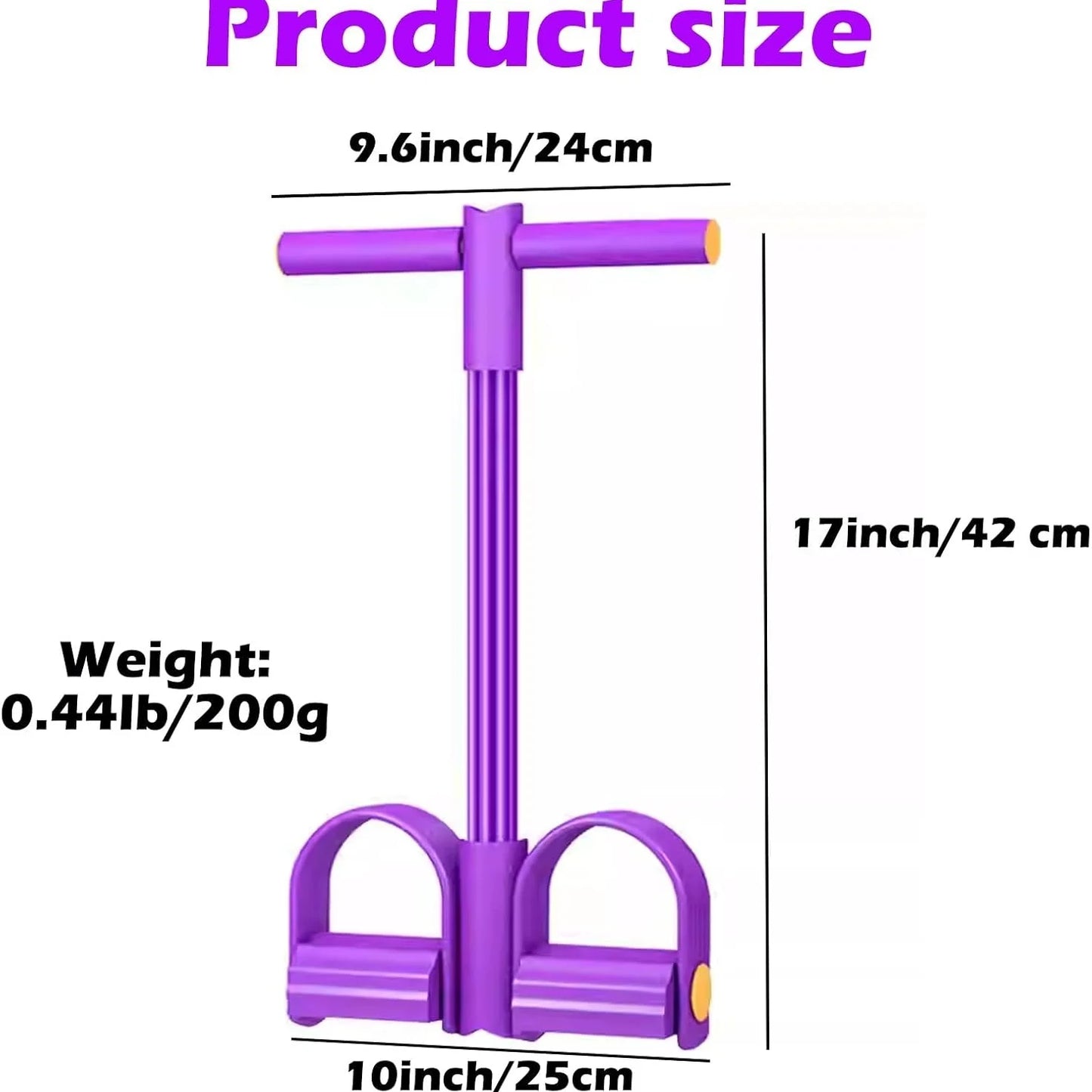 4-Tube Pedal Resistance Band Multifunction Tension Rope Elastic Yoga Puller Home Gym Body Stretching Trainer Workout Equipment