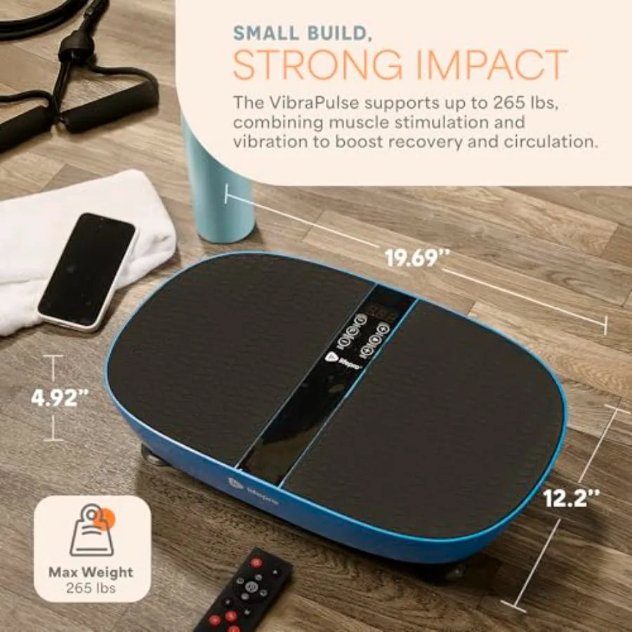 Vibration Plate Exercise Machine Models with EMS, LED or Auto Start Features — Oscillation Shake Board with Remote and Non-Slip