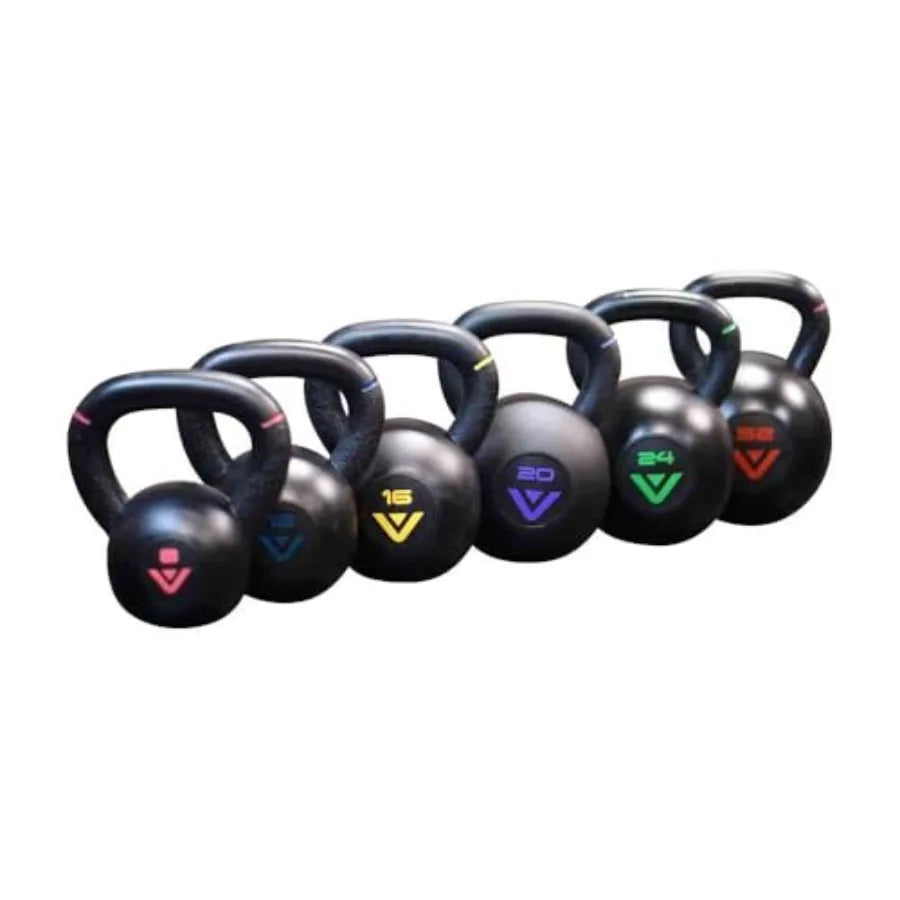 Rubber Coated Kettlebell Durable Steel Core Weight for Strength Training and Home Gym Rubberized Grip for Comfort