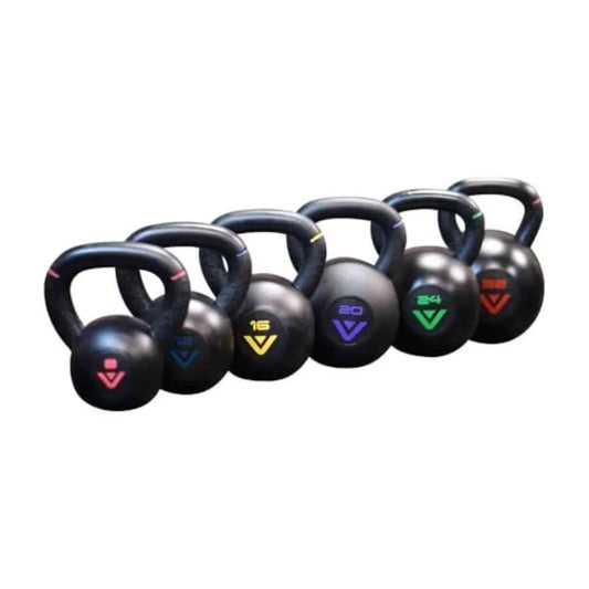 Rubber Coated Kettlebell Durable Steel Core Weight for Strength Training and Home Gym Rubberized Grip for Comfort