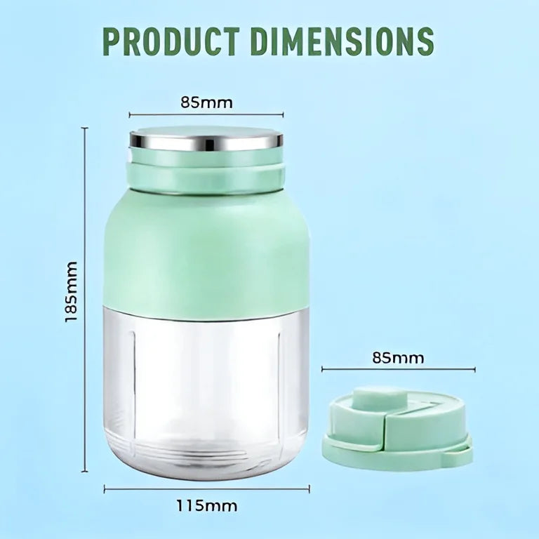 BPA-Free Blast Portable Cordless Blender 33oz Capacity 12 Stainless Steel Blades USB Rechargeable for Smoothies Shakes Juice