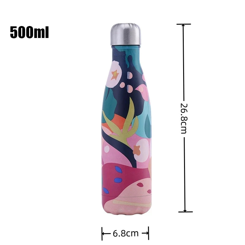 Double Wall 304 Stainless Steel Outdoor Sports Thermos Bottle Coffee Travel Thermos Kawaii Thermos Coffee Water Bottles for Girl