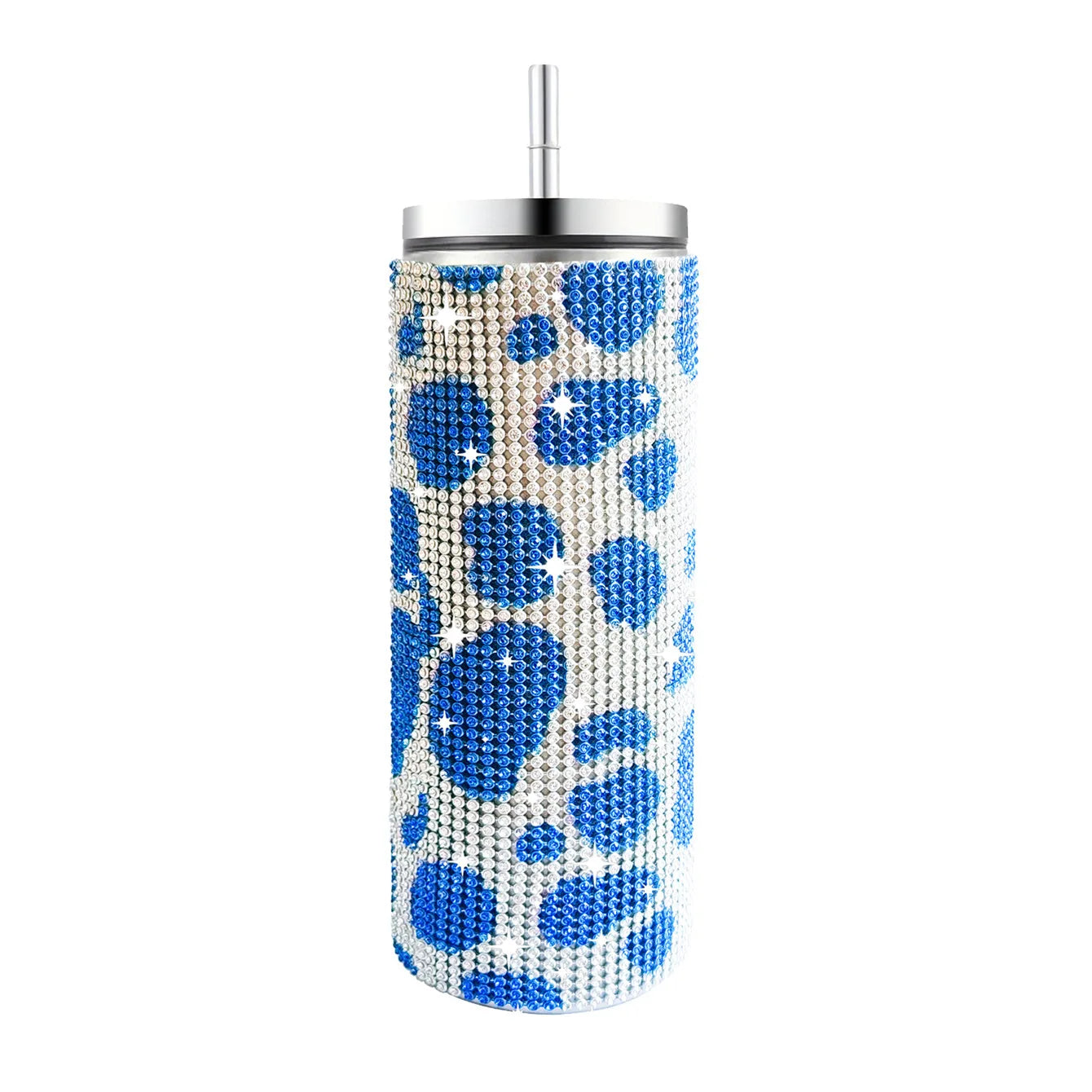Diamond Stainless Steel Tumbler with Straw 20oz Thermos Bottle Sparkling Water Bottles Shining Coffee Mug Car thermal Cup Mug