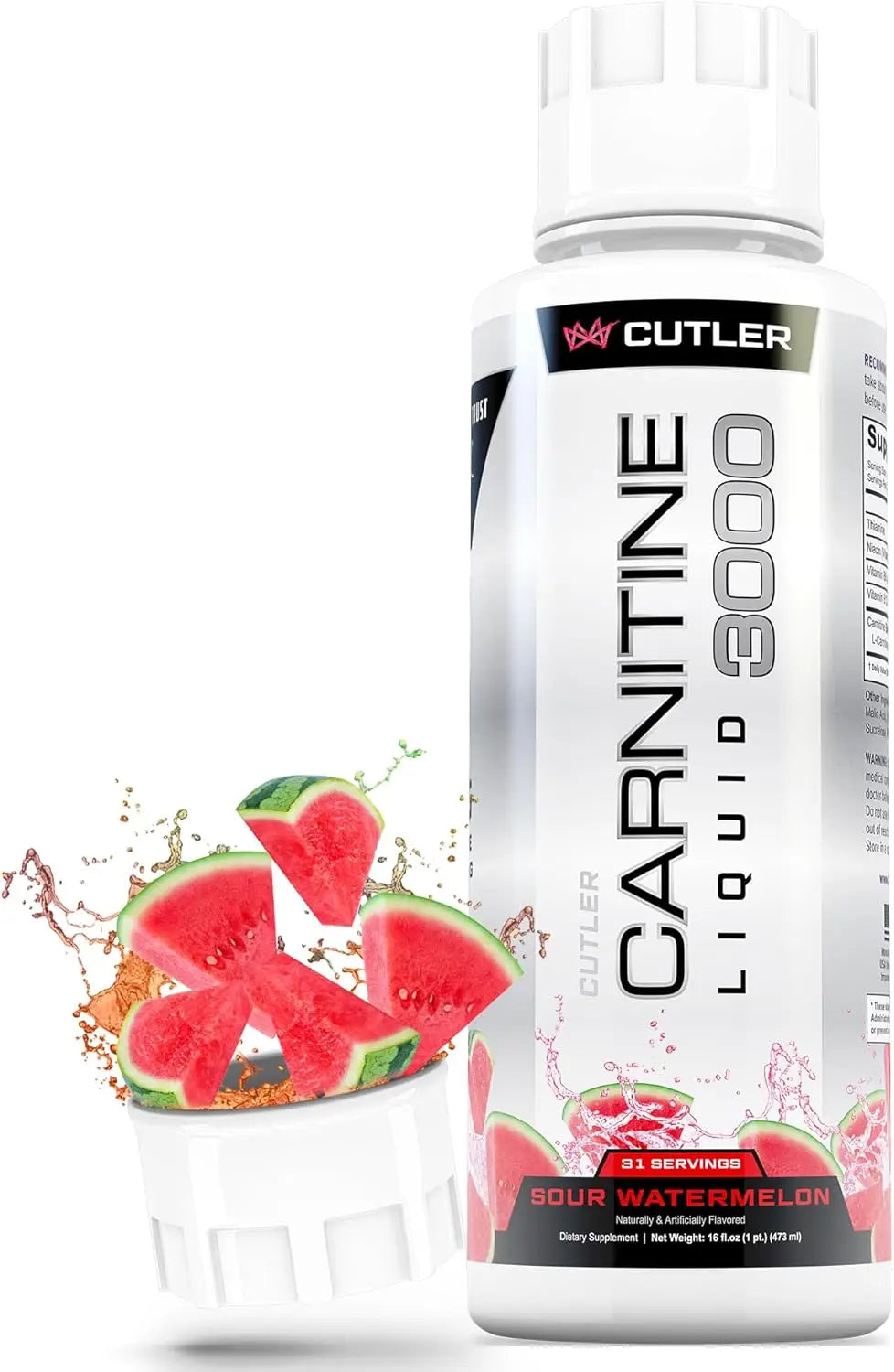 Cutler Nutrition Liquid L-Carnitine Fat Burner Supplement with Acetyl L-Carnitine & L-Carnitine Tartrate - Fat Burner Formula for Optimal Absorption, Energy & Muscle Support