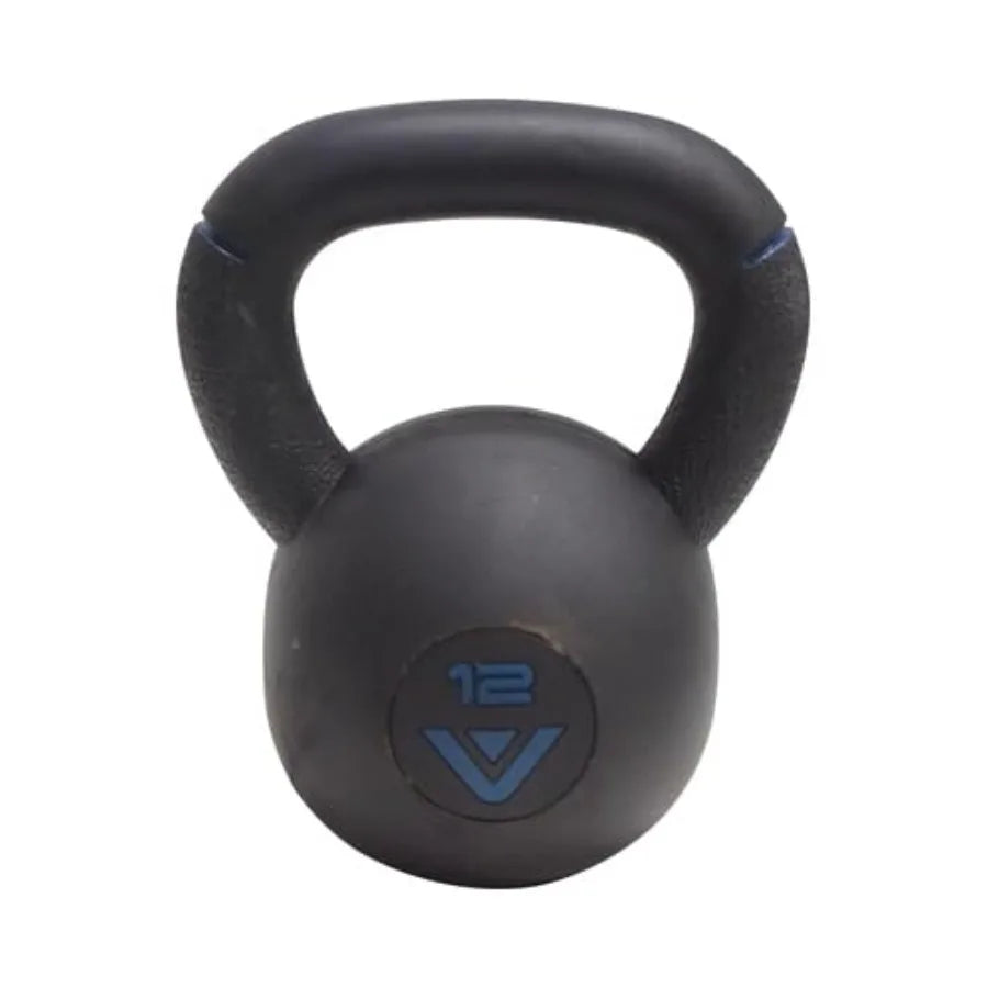 Rubber Coated Kettlebell Durable Steel Core Weight for Strength Training and Home Gym Rubberized Grip for Comfort