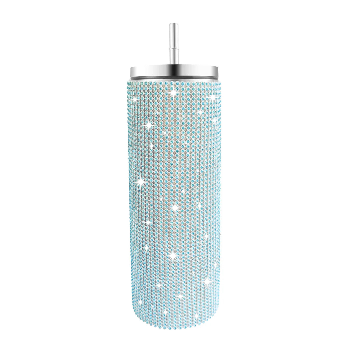 Diamond Stainless Steel Tumbler with Straw 20oz Thermos Bottle Sparkling Water Bottles Shining Coffee Mug Car thermal Cup Mug