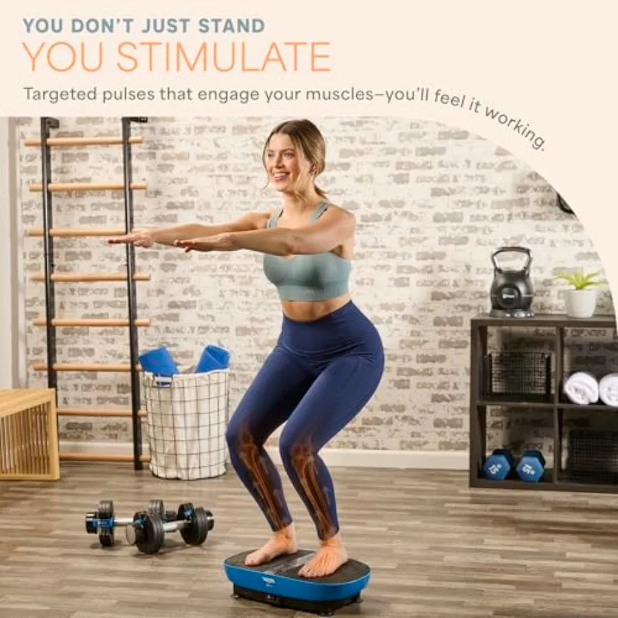 Vibration Plate Exercise Machine Models with EMS, LED or Auto Start Features — Oscillation Shake Board with Remote and Non-Slip