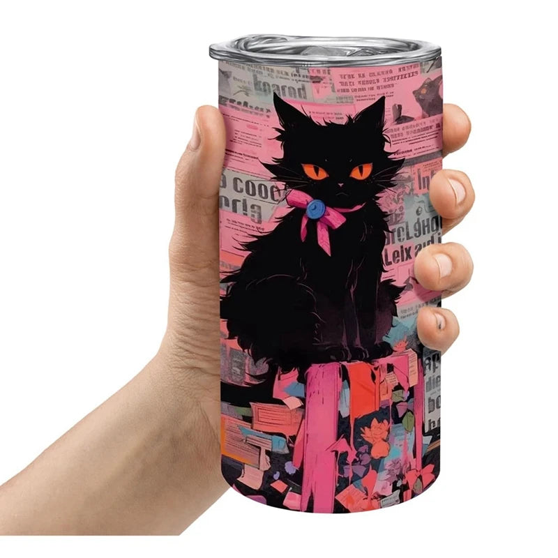 12 oz Sublimated Tumblers Blank Insulated Stainless Steel Water Bottles 4pcs/6pcs/10pcs Portable With Lids And Straws For DIY